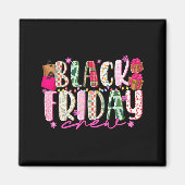 Friday Shopng Crew Christmas Lights Black Shopng F Magneet (Voorkant)