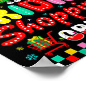 Friday Shopng Crew Christmas Lights Black Shopng F Poster (Hoek)