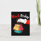 Friday Shopng Squad Christmas Black Shopng Family Kaart (Voorkant)