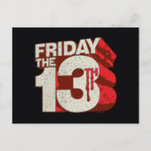 Friday the 13th | Bleeding Stacked 3D Logo Briefkaart (Voorkant)
