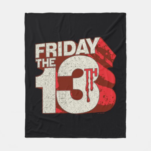 Friday the 13th | Bleeding Stacked 3D Logo Fleece Deken (Voorkant)