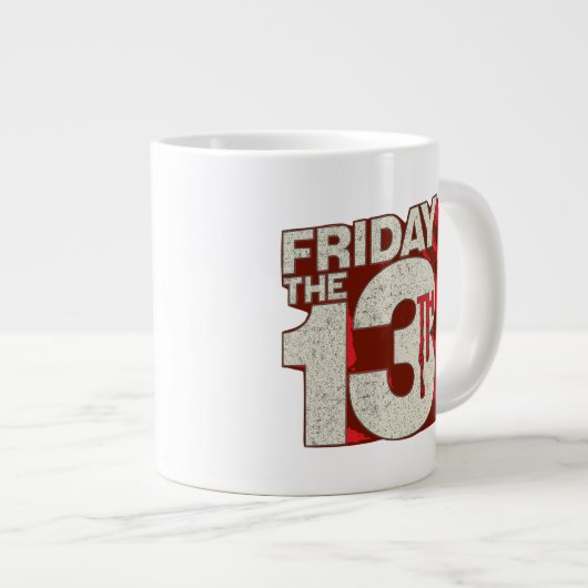 Friday the 13th | Bleeding Stacked 3D Logo Grote Koffiekop (Voorkant rechts)