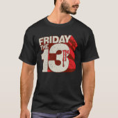 Friday the 13th | Bleeding Stacked 3D Logo T-shirt (Voorkant)