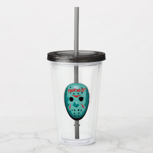 Friday the 13th Blue Hockey Mask Graphic Acryl Drinkbeker