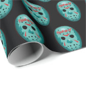 Friday the 13th Blue Hockey Mask Graphic Cadeaupapier (Rol Hoek)