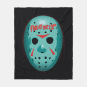 Friday the 13th | Blue Hockey Mask Graphic Fleece Deken (Voorkant)
