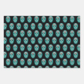 Friday the 13th Blue Hockey Mask Graphic Inpakpapier Vel (Voorkant 3)