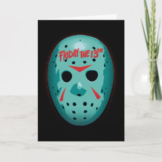 Friday the 13th Blue Hockey Mask Graphic Kaart (Voorkant)