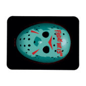 Friday the 13th Blue Hockey Mask Graphic Magneet (Horizontaal)