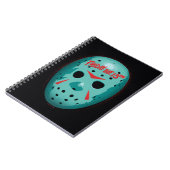 Friday the 13th Blue Hockey Mask Graphic Notitieboek (Linkerzijde)