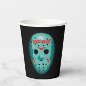 Friday the 13th Blue Hockey Mask Graphic Papieren Bekers (Voorkant)