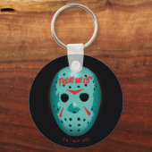 Friday the 13th Blue Hockey Mask Graphic Sleutelhanger (Voorkant)