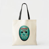 Friday the 13th Blue Hockey Mask Graphic Tote Bag (Voorkant)