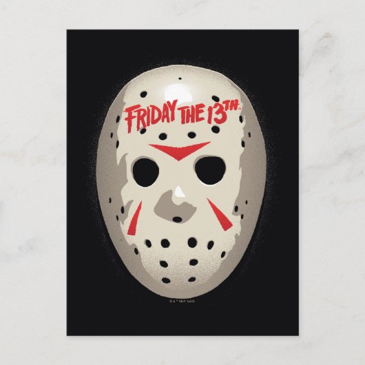 Friday the 13th | Hockey Mask Graphic Briefkaart (Voorkant)