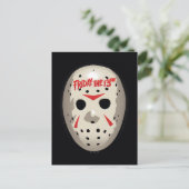 Friday the 13th | Hockey Mask Graphic Briefkaart (Staand voorkant)
