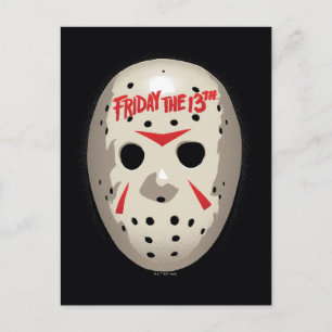 Friday the 13th   Hockey Mask Graphic Briefkaart