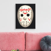 Friday the 13th | Hockey Mask Graphic Canvas Afdruk (Insitu (Woonkamer))
