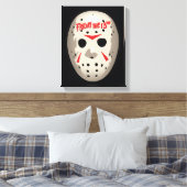 Friday the 13th | Hockey Mask Graphic Canvas Afdruk (Insitu (Slaapkamer))