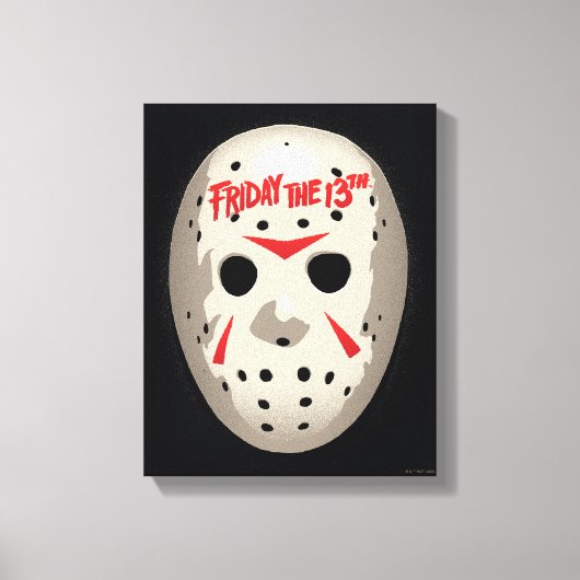 Friday the 13th | Hockey Mask Graphic Canvas Afdruk (Voorkant)
