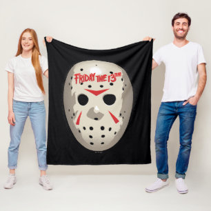 Friday the 13th   Hockey Mask Graphic Fleece Deken