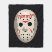 Friday the 13th | Hockey Mask Graphic Fleece Deken (Voorkant)