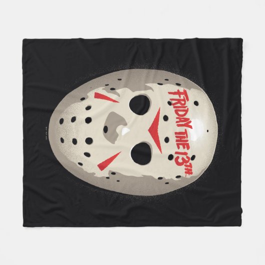 Friday the 13th | Hockey Mask Graphic Fleece Deken (Voorkant (Horizontaal))