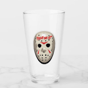Friday the 13th Hockey Mask Graphic Glas