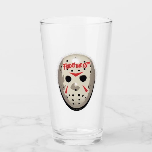 Friday the 13th | Hockey Mask Graphic Glas (Voorkant)