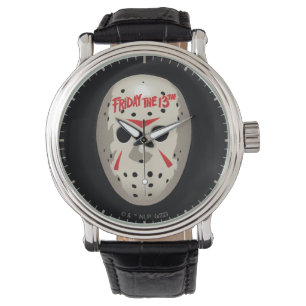 Friday the 13th   Hockey Mask Graphic Horloge