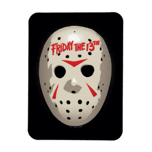 Friday the 13th   Hockey Mask Graphic Magneet