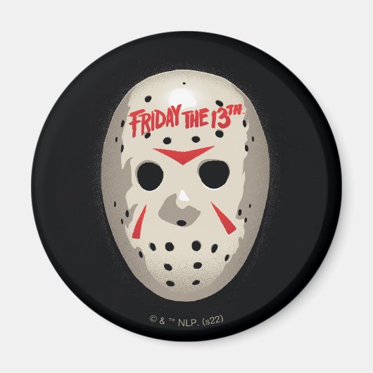 Friday the 13th | Hockey Mask Graphic Magneet (Voorkant)