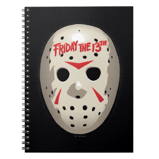 Friday the 13th | Hockey Mask Graphic Notitieboek (Voorkant)