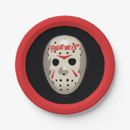 Friday the 13th | Hockey Mask Graphic Papieren Bordje (Voorkant)