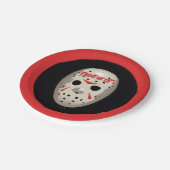 Friday the 13th | Hockey Mask Graphic Papieren Bordje (Gekanteld)