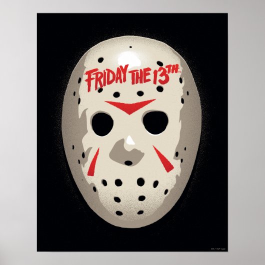 Friday the 13th | Hockey Mask Graphic Poster (Voorkant)