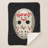 Friday the 13th | Hockey Mask Graphic Sherpa Deken (Voorkant)