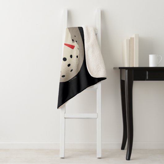 Friday the 13th | Hockey Mask Graphic Sherpa Deken (In situ)