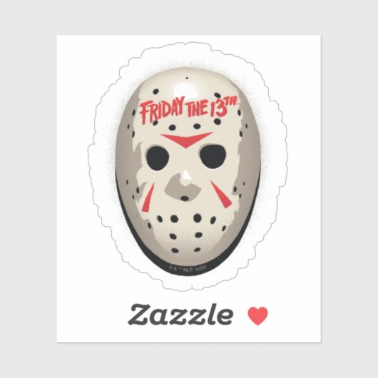 Friday the 13th | Hockey Mask Graphic Sticker (Vel)