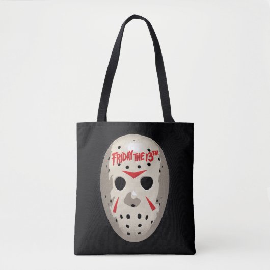 Friday the 13th | Hockey Mask Graphic Tote Bag (Voorkant)