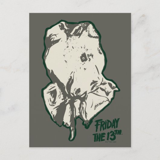 Friday the 13th Jason Voorhees Burlap Sack Briefkaart (Voorkant)