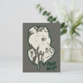 Friday the 13th Jason Voorhees Burlap Sack Briefkaart (Staand voorkant)