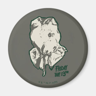 Friday the 13th Jason Voorhees Burlap Sack Magneet