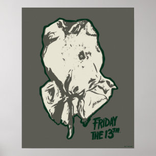 Friday the 13th Jason Voorhees Burlap Sack Poster