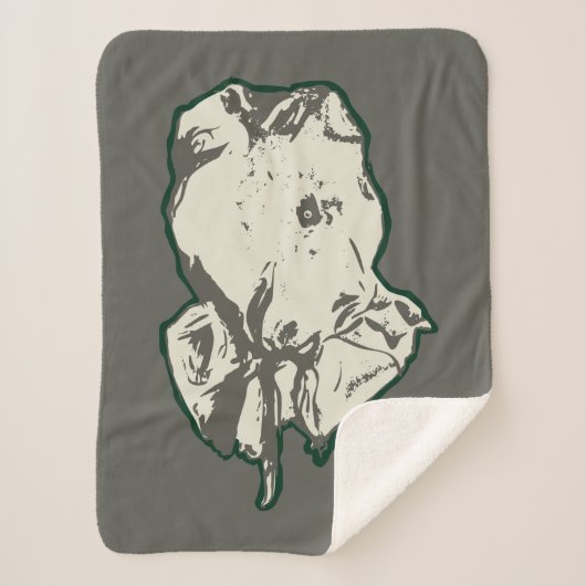 Friday the 13th Jason Voorhees Burlap Sack Sherpa Deken (Voorkant)