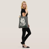 Friday the 13th Jason Voorhees Burlap Sack Tote Bag (Op model)