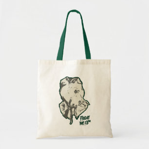 Friday the 13th Jason Voorhees Burlap Sack Tote Bag