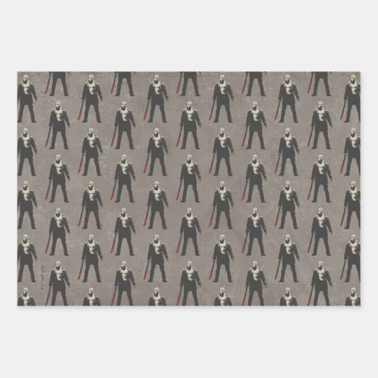 Friday the 13th Jason Voorhees Character Art Inpakpapier Vel (Voorkant)