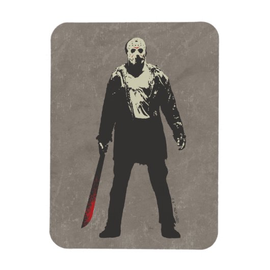 Friday the 13th Jason Voorhees Character Art Magneet (Verticaal)
