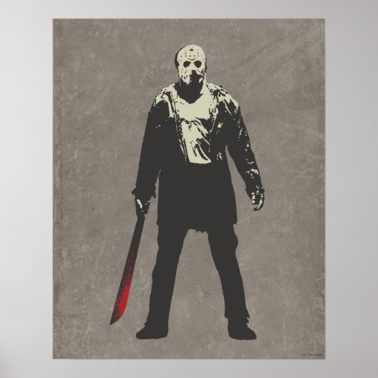 Friday the 13th Jason Voorhees Character Art Poster (Voorkant)