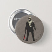 Friday the 13th Jason Voorhees Character Art Ronde Button 5,7 Cm (Voorkant /achterkant)